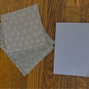 Gray Star Patterned Paper Set